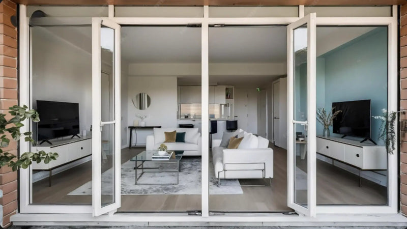 Maximize Space with Modern Twin Sliding Doors