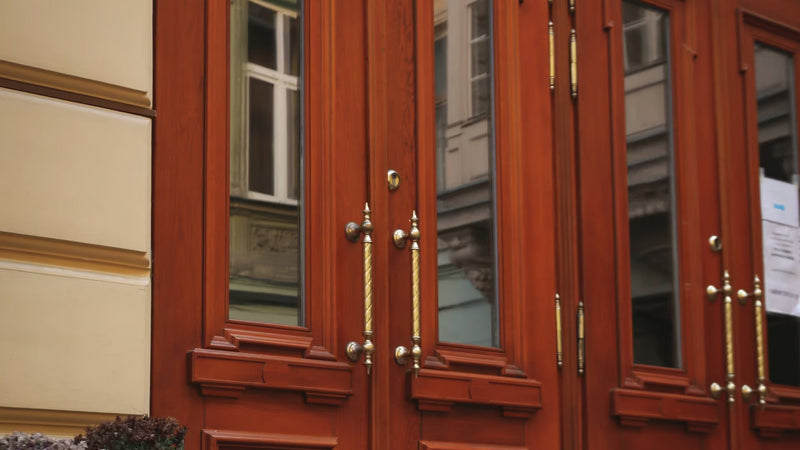 Secure and Beautiful Entrance Doors – Meranti 2P2L for a Perfect Entryway - Shield Doors & Windows