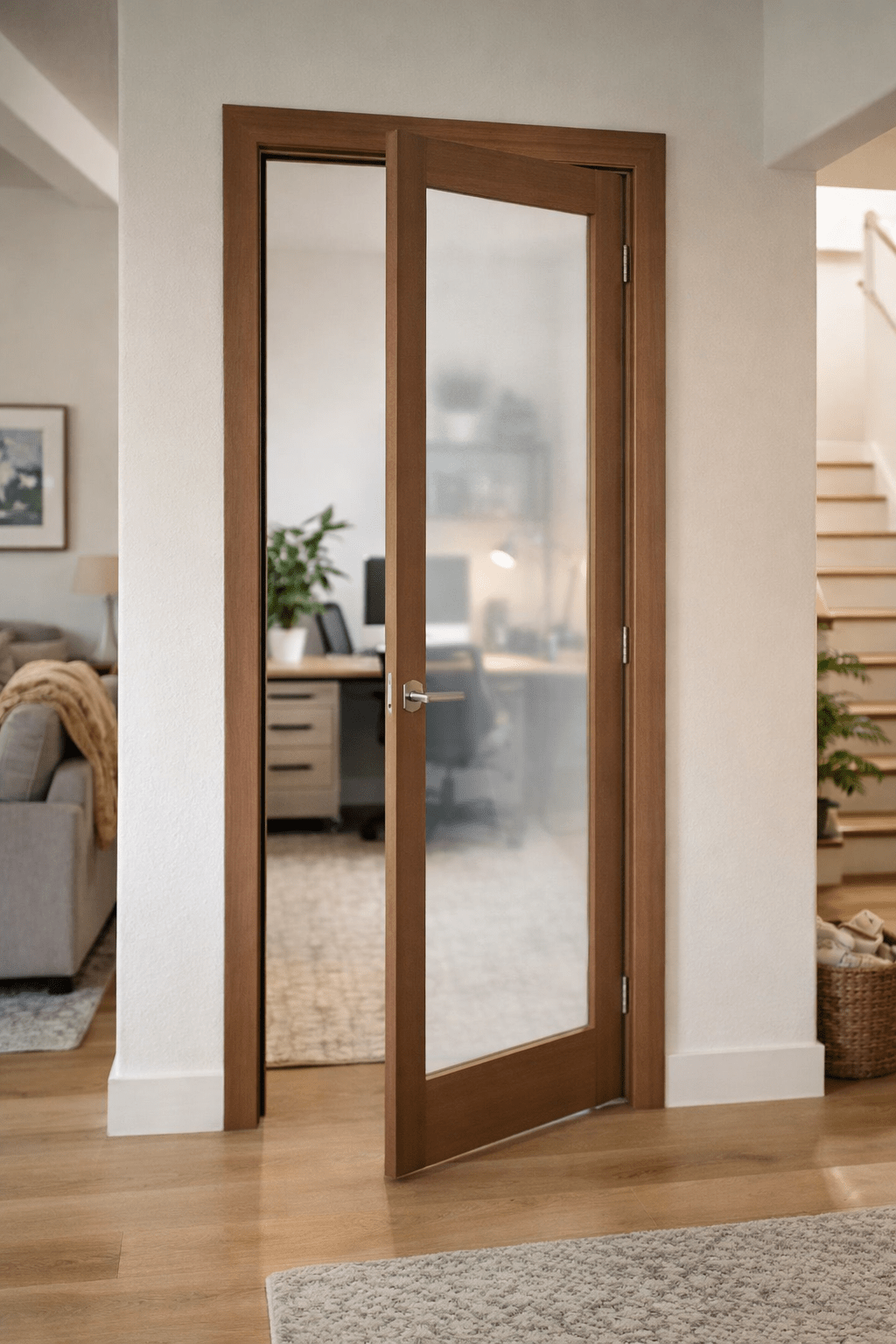 1 Lite Timber And Glass Internal Door - Meranti - Shield Doors & Windows