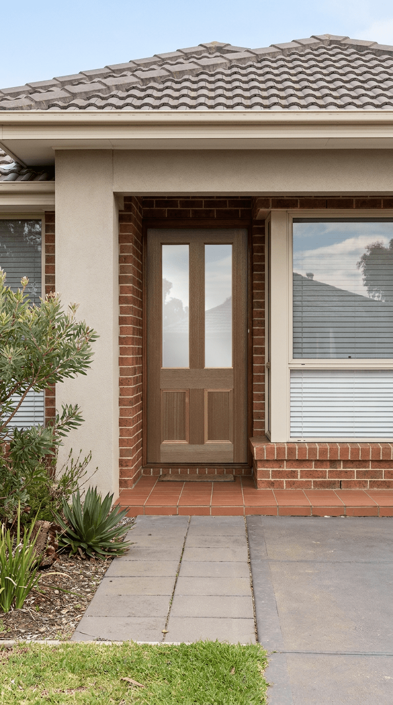 2 Panel 2 Lite Front Door - Shield Doors & Windows