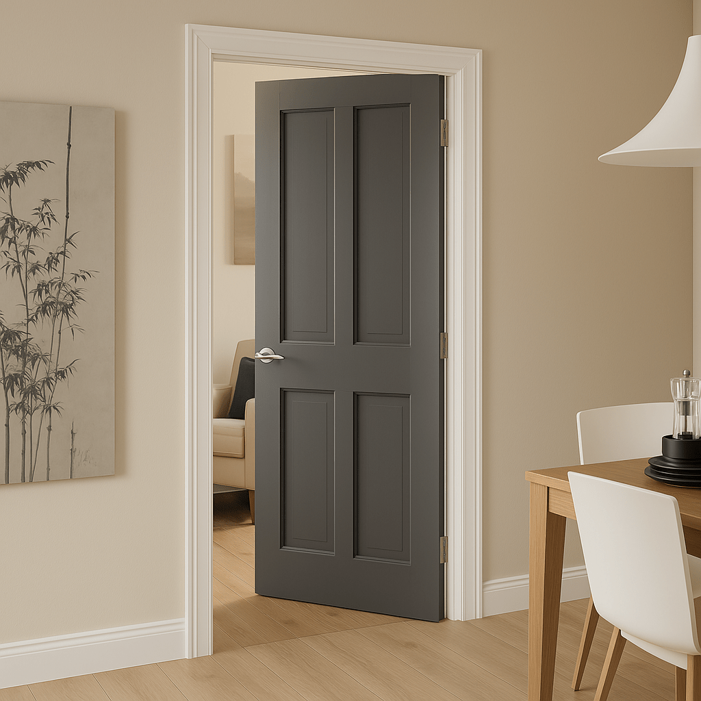4 Panel Timber Internal Door - Windsor - Shield Doors & Windows