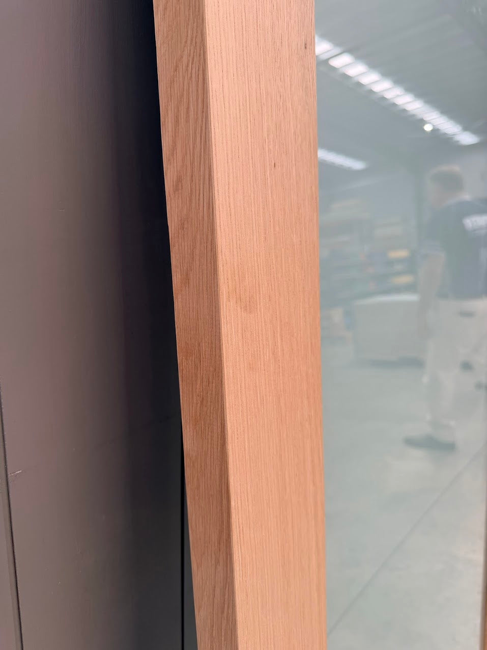 White Oak Double Glazed Entry Door