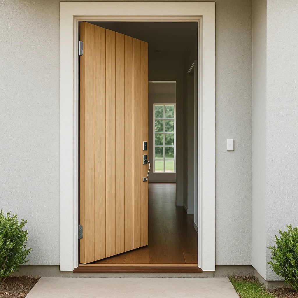 White Oak Cherwell external door installed in modern Australian home
