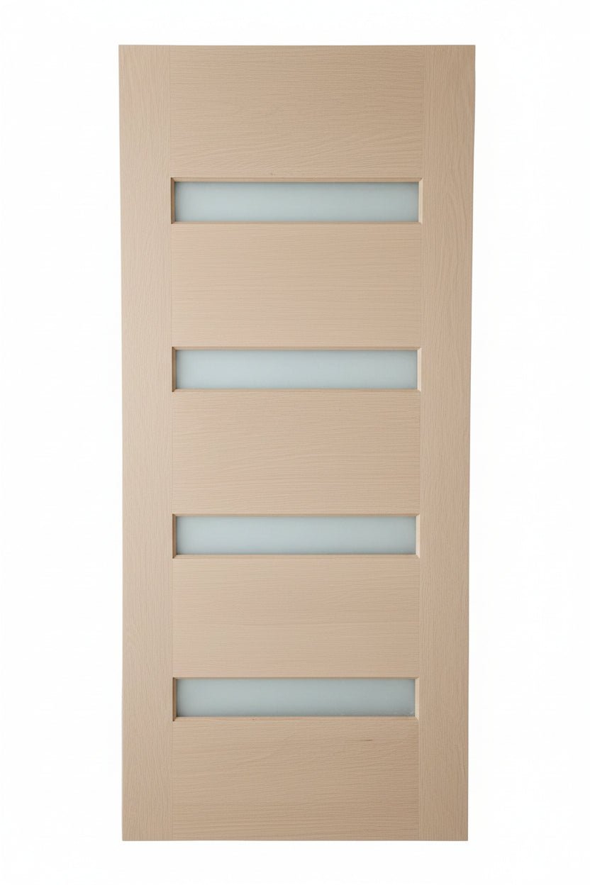 Malibu hardwood double glazed external timber door front view