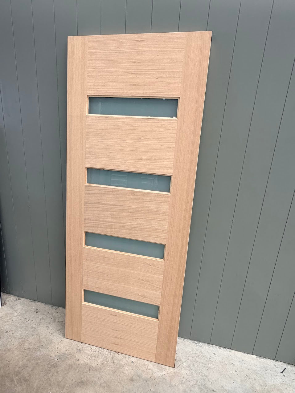 Malibu hardwood double glazed external timber door front view