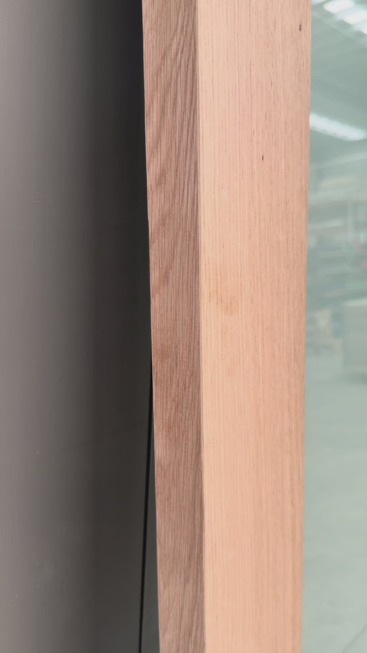 White Oak Double Glazed Entry Door