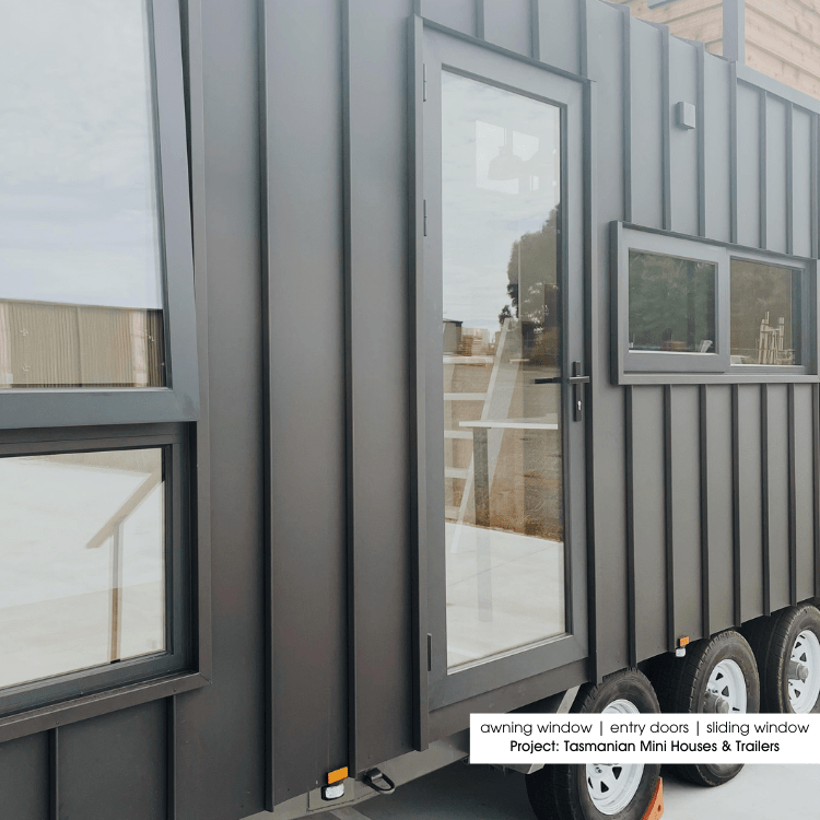 Single Aluminium Front Door - Shield Doors & Windows