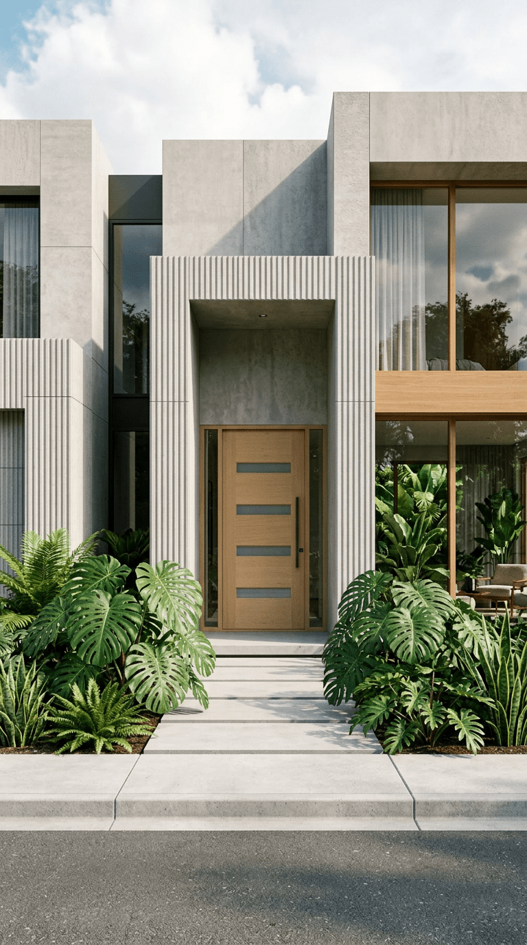 Timber and Glass Front Door - Mailbu - Shield Doors & Windows