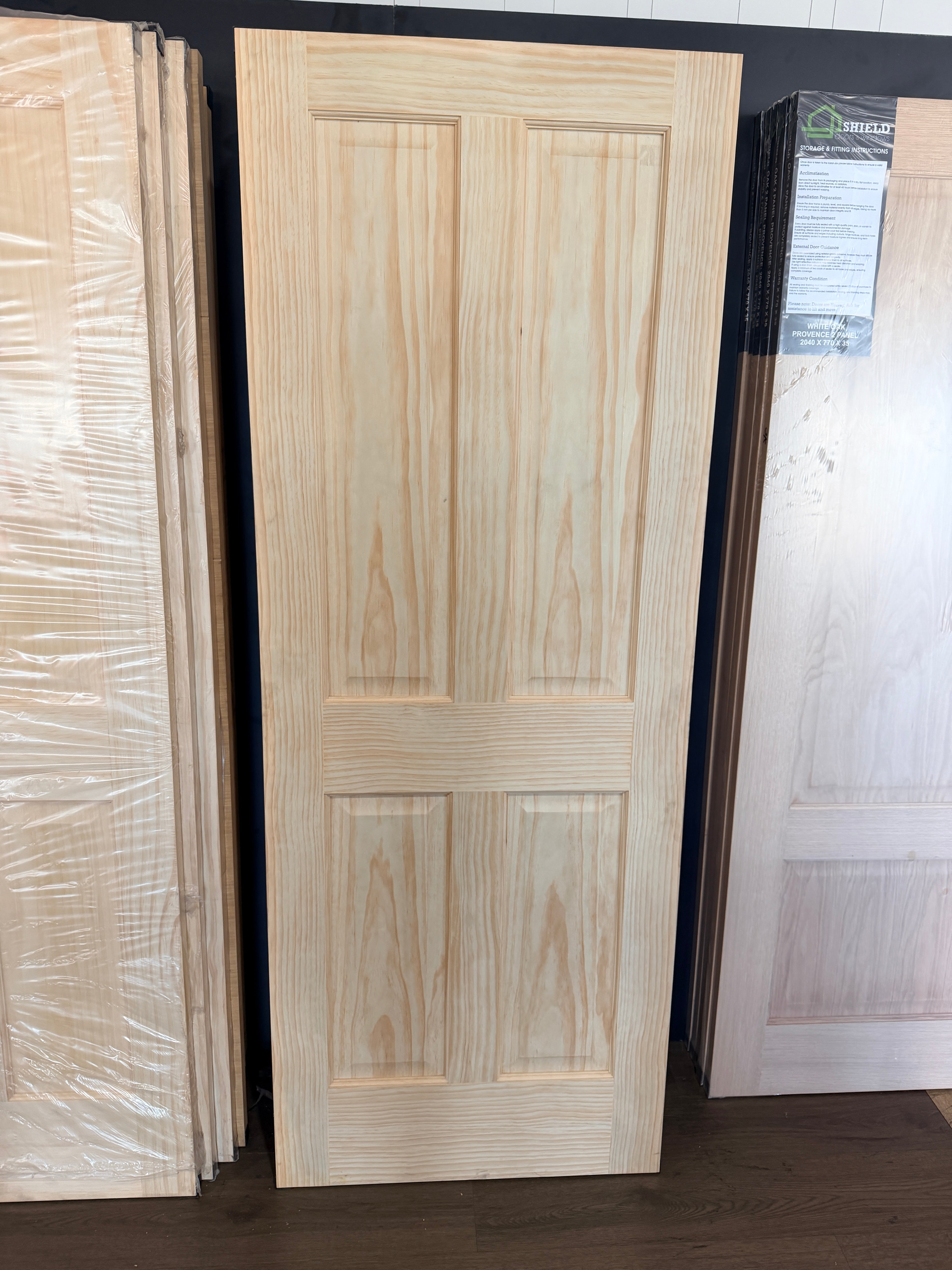 Windsor pine 4 panel internal door - Shield Doors & Windows